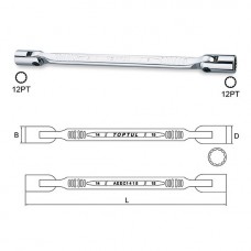 Llave allen cabeza giratoria de doble extremo